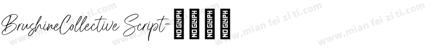 BrushineCollective Script字体转换
